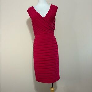Tadashi Collection Pink Sleeveless Banded Dress
